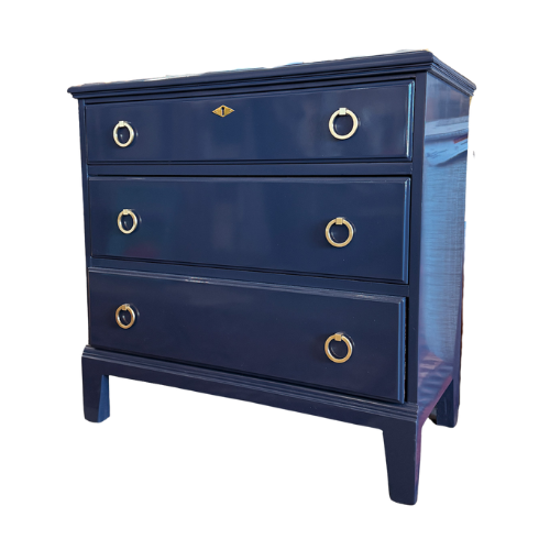 Blue Lacquered Short Dresser – Rogala Design