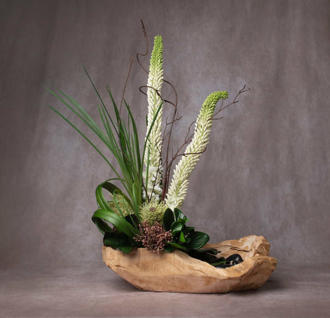 Faux floral arrangement