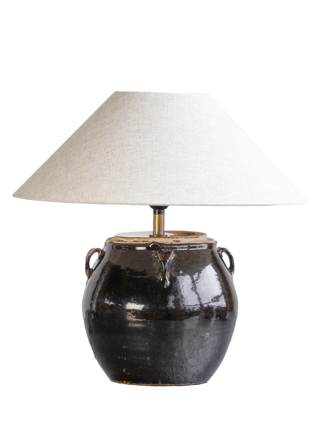 Chinese Glazed Table Lamp