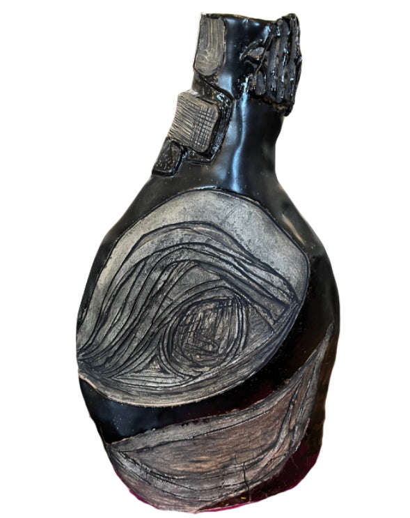 Mary Mackey Black Vase