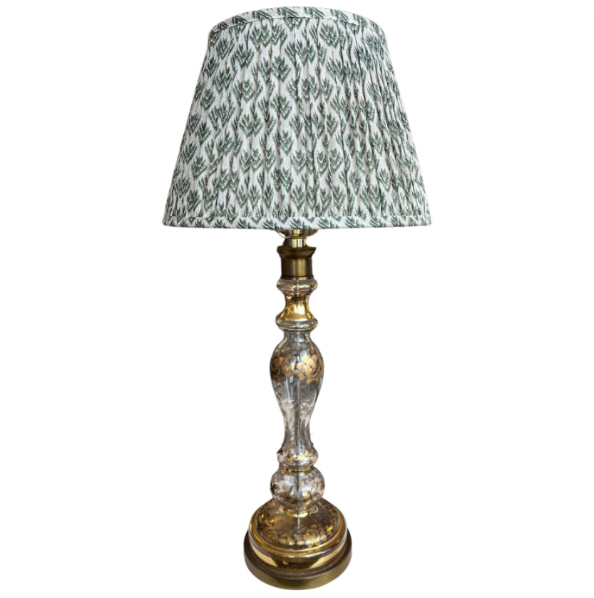 Glass and Gold Lamp