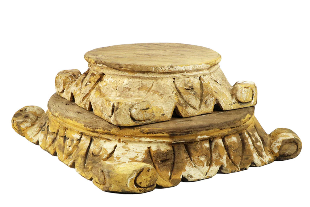 Carved Pillar Vase