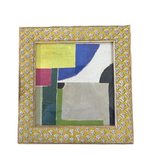 Abstract Art in Fabric Frame
