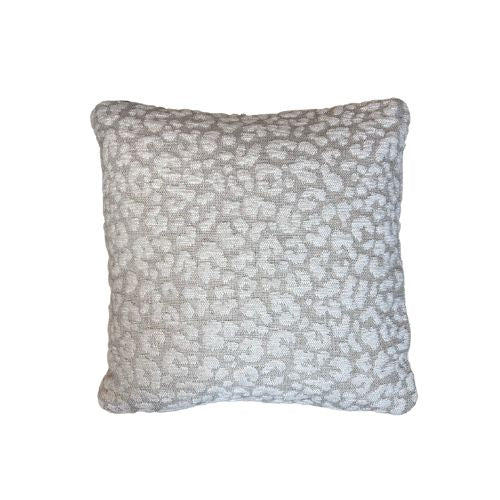 White leopard pillow