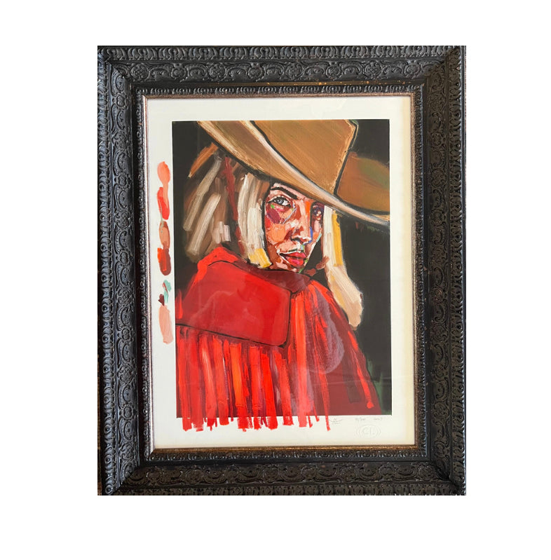 Red Cowgirl Art