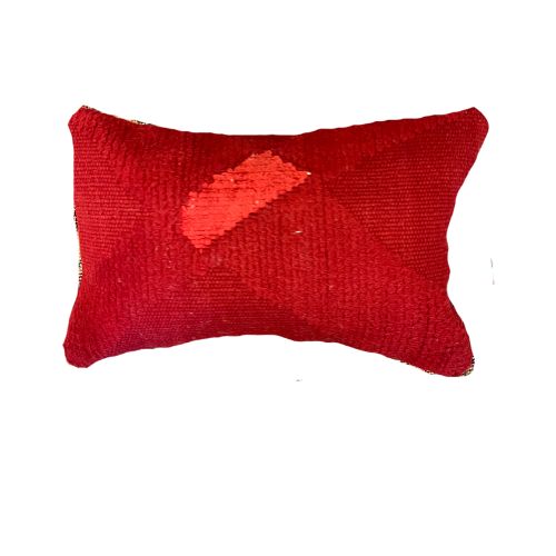 Red Rug Pillow Small