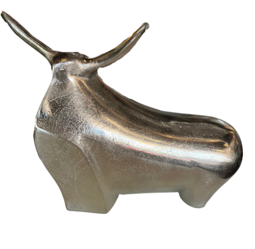 Large silver bull