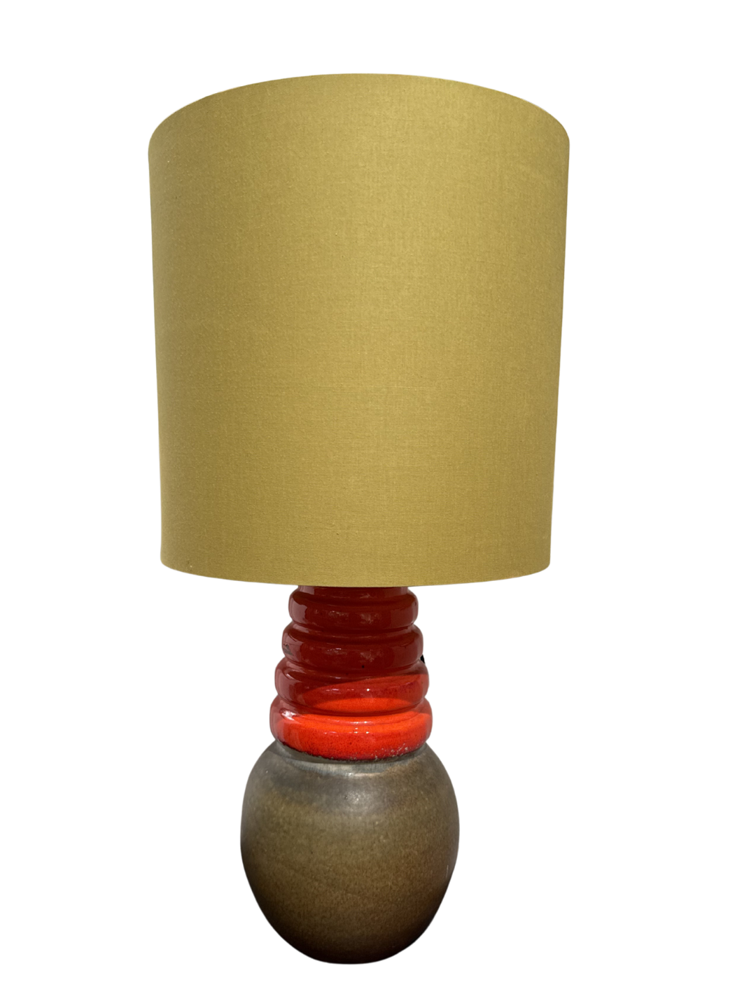 Green and Red Ceramic Table Lamp