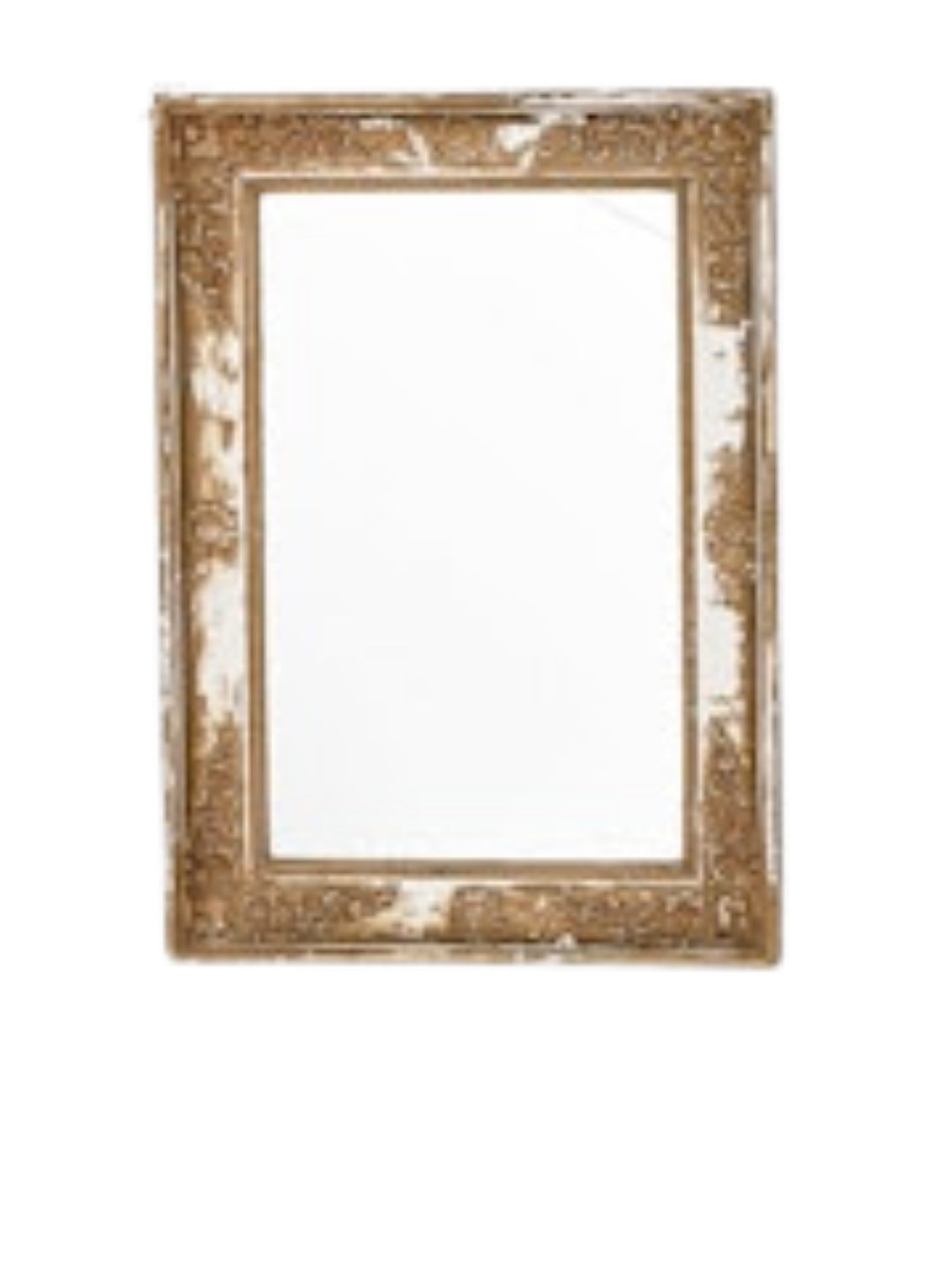 Wood Patinated Mirror