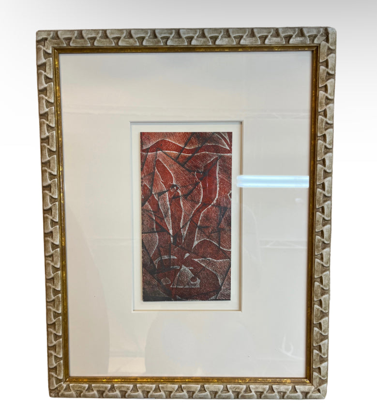 Red Framed Art