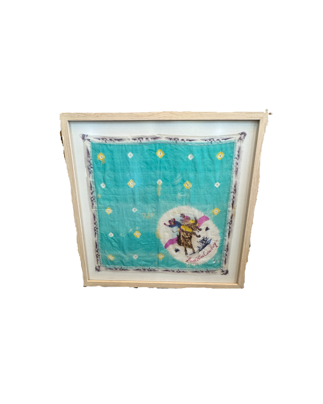 Blue Scarf Framed