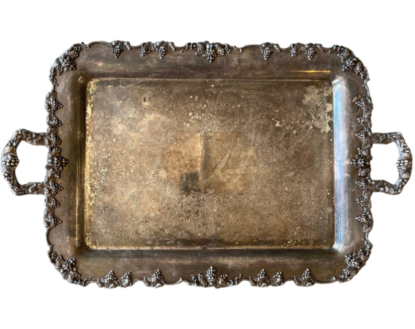 Grape Vine Pewter Tray