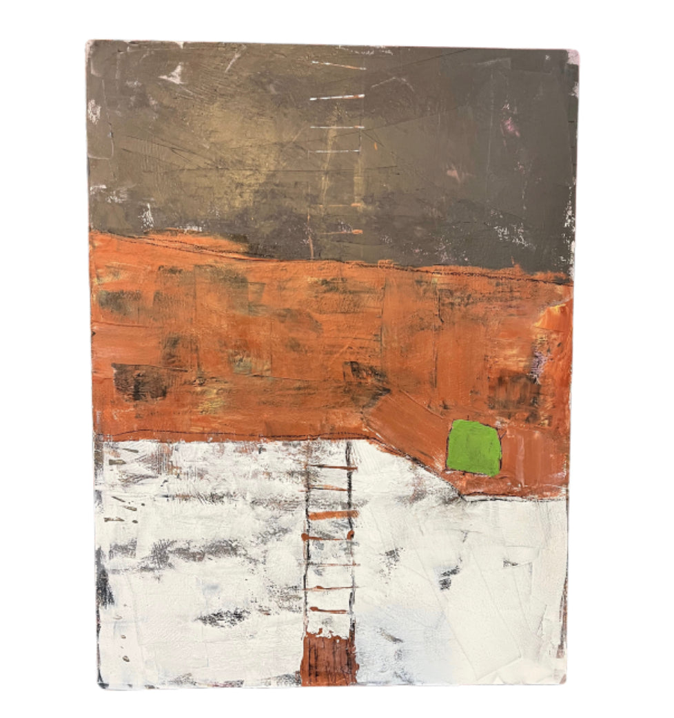 Brown &amp; Grey Ladder Painting