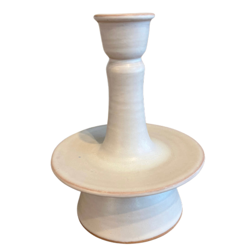 Moroccan white candlestick