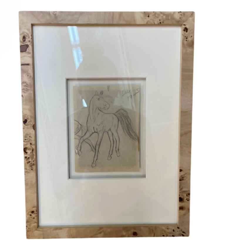 Framed Horse Sketch