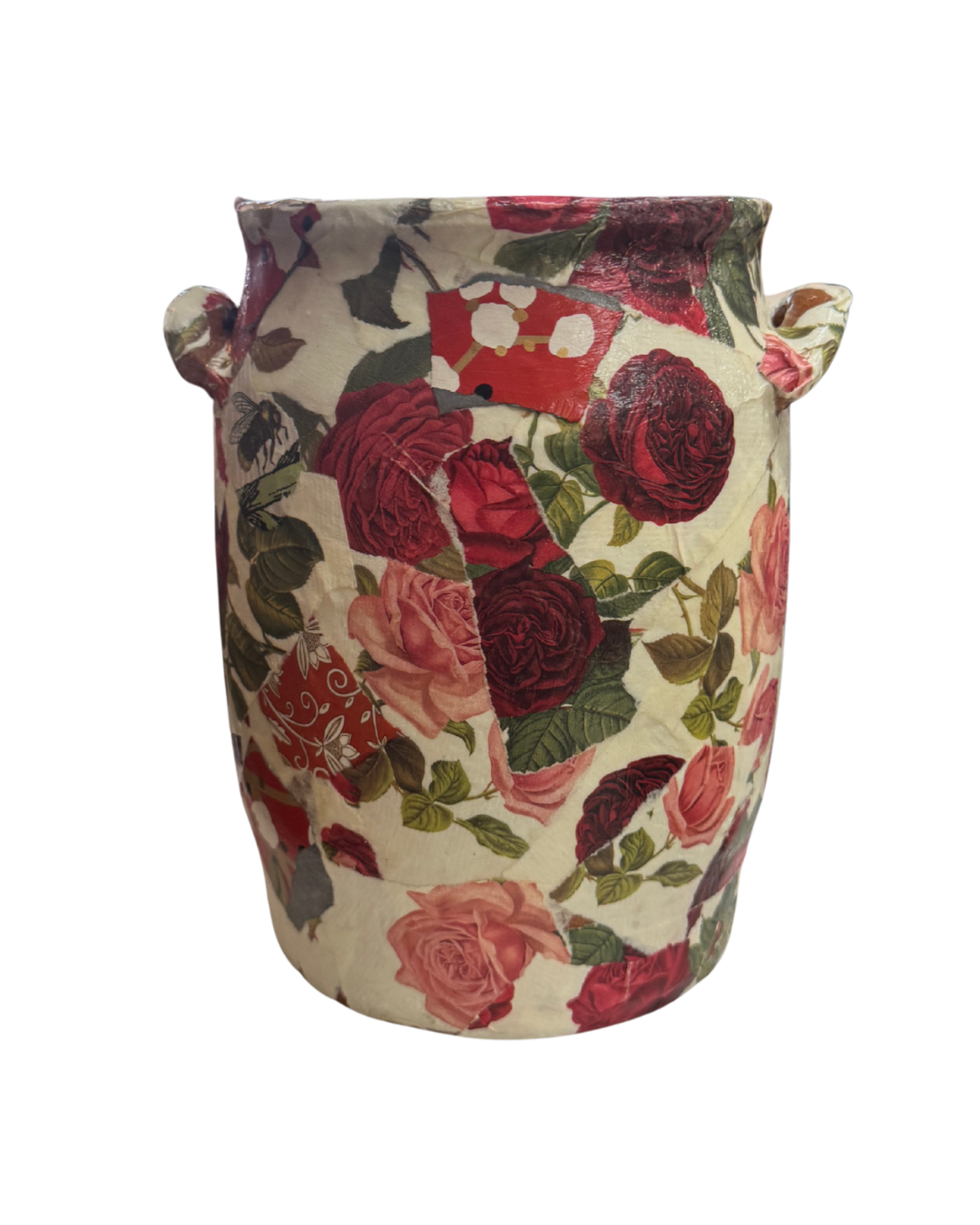 Decoupaged Vase