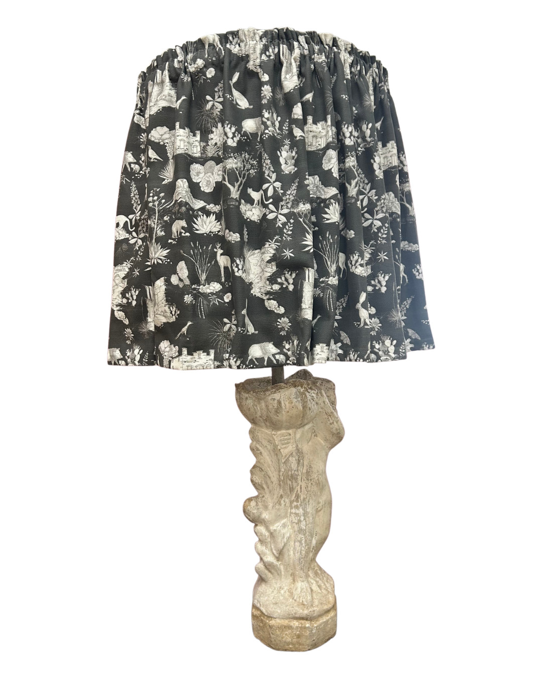 French Antique White Lamp