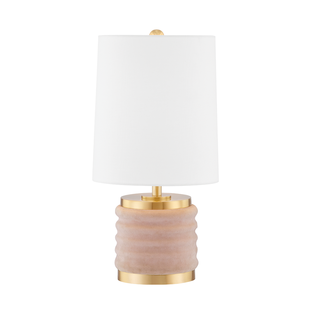 Pink Velvet Table Lamp