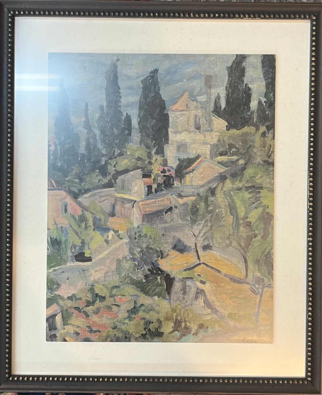 Framed Colorful Scenery Art
