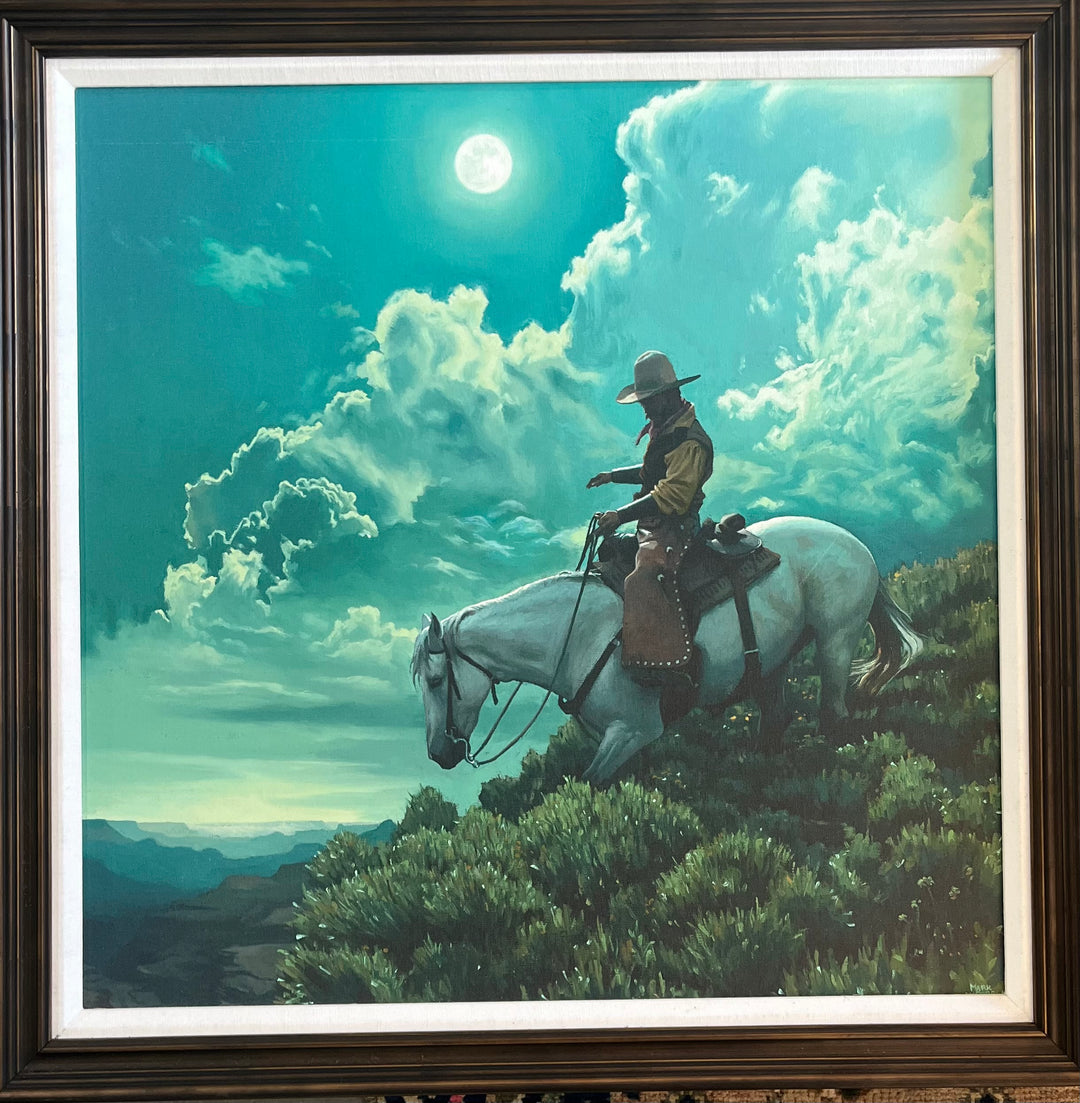 Blue &amp;Green Cowboy Art
