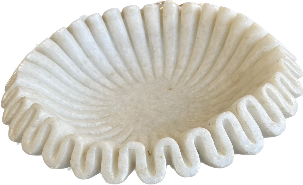 Ruffle Marble Bowl