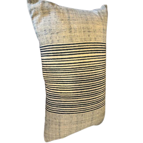 Blue Striped Pillow