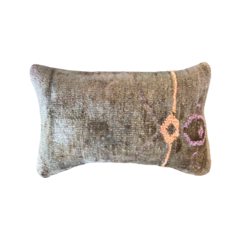 Mini Turkish Rug Lumbar Pillow