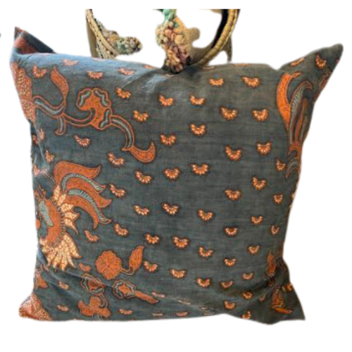 Orange and Blue Pillow
