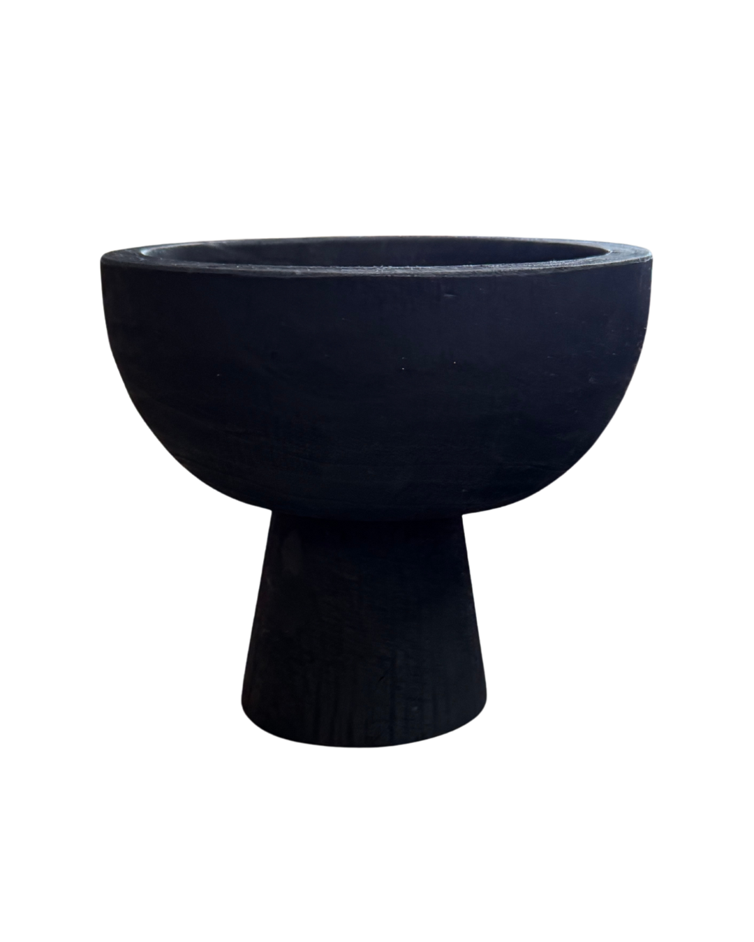 Black Pedestal Bowl