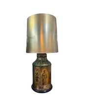 Load image into Gallery viewer, Vintage Tole Chinese Tea Canister Lamps
