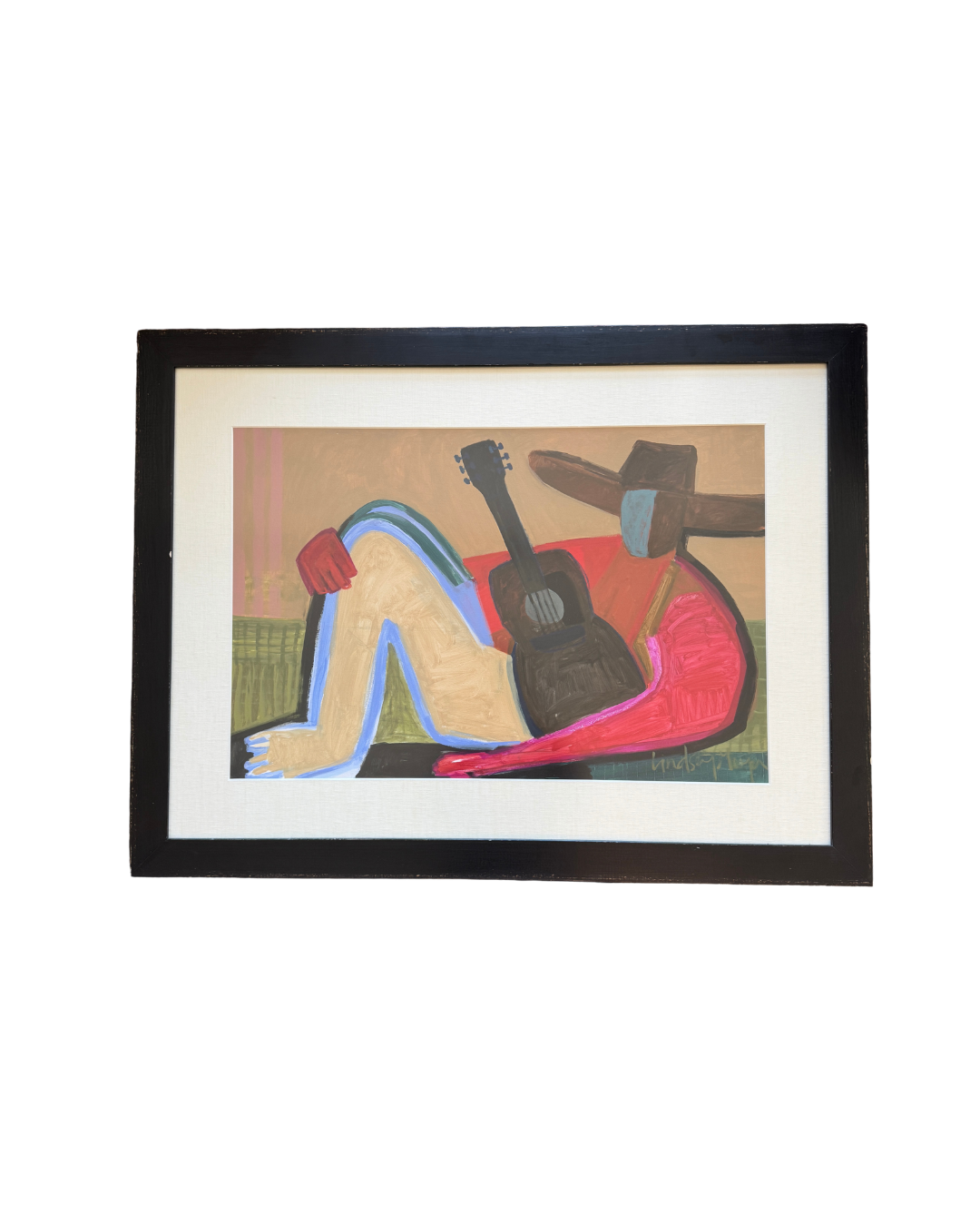 Cowboy with Guitar by Lindsey Meyer