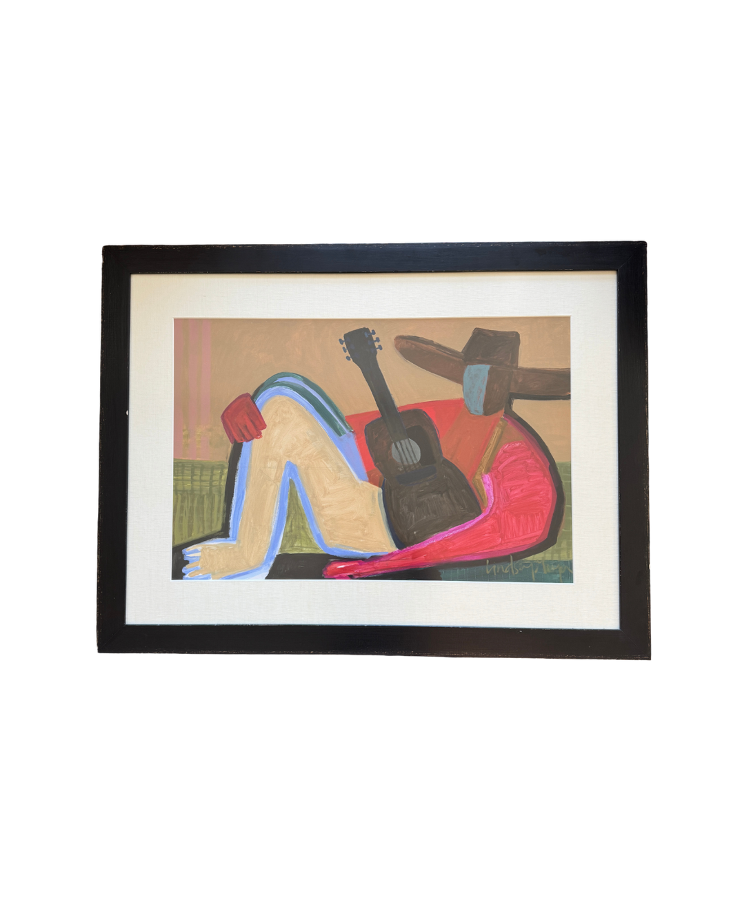 Cowboy with Guitar by Lindsey Meyer