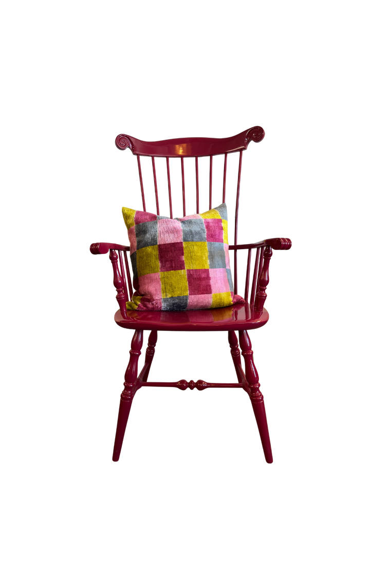 Fuscia Lacquered Armchair