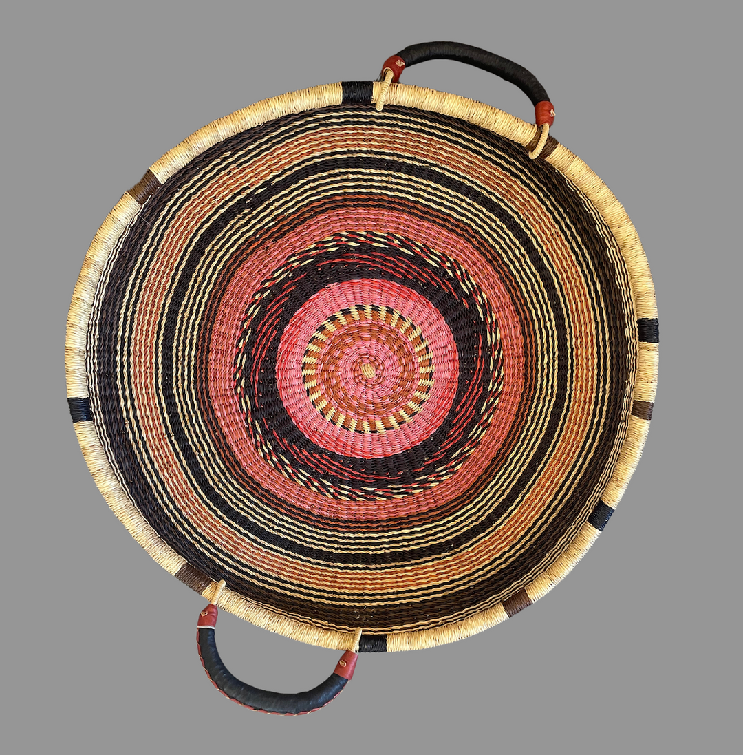 Ghana Pink Woven Tray