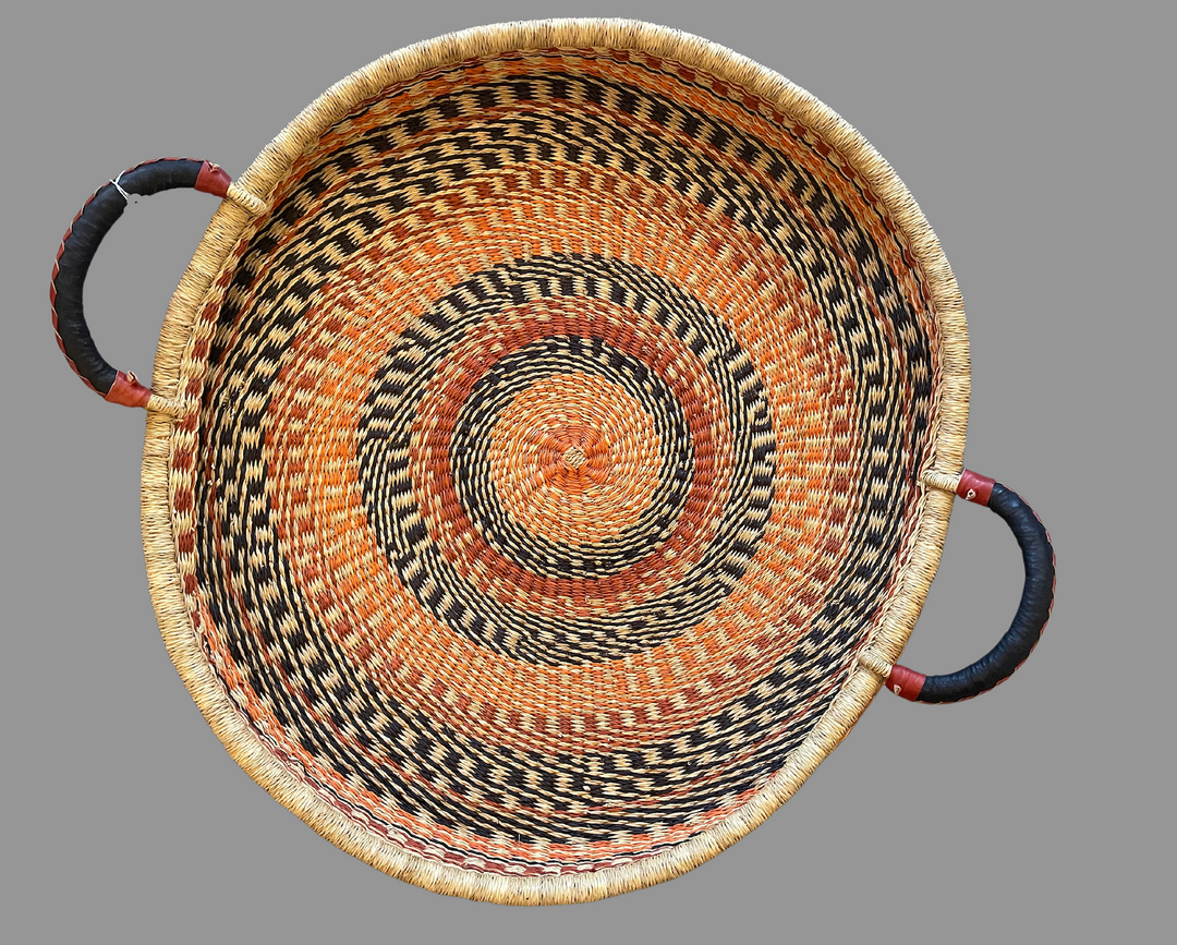 Ghana Orange Woven Tray