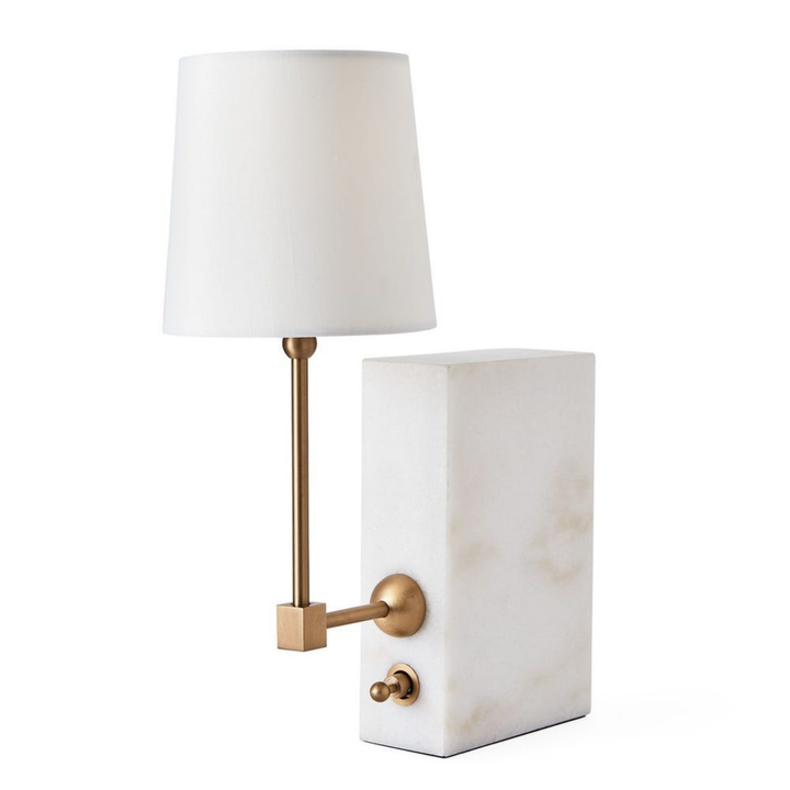 Marble Shelf Lamp