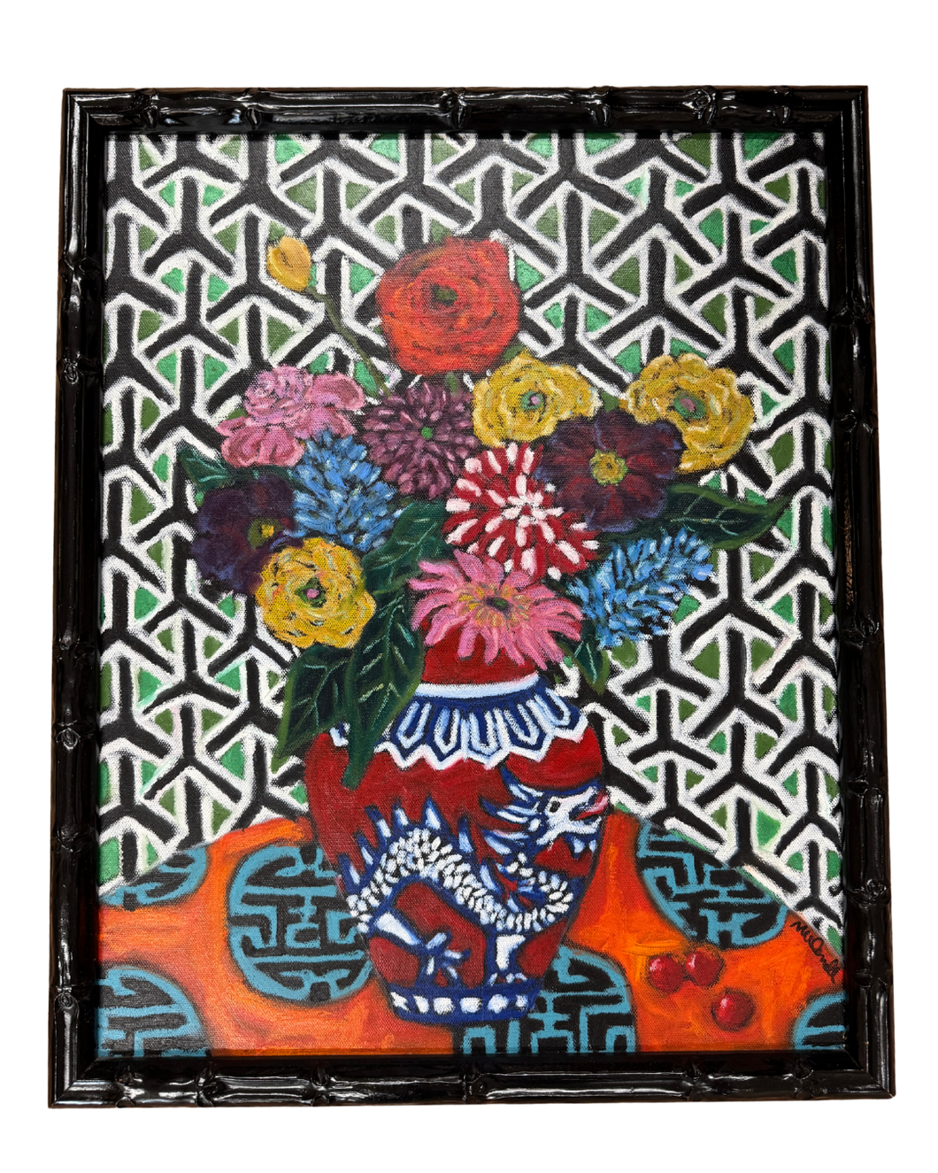 Madeleine O'Connell Dragon Vase