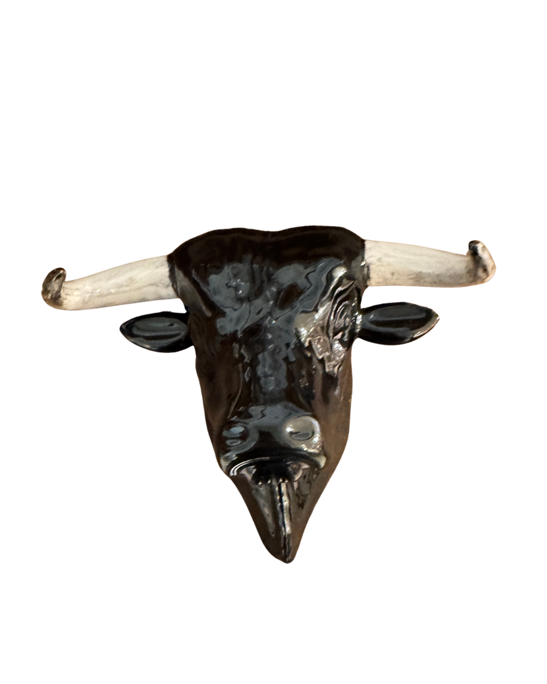 Black Ceramic Bull