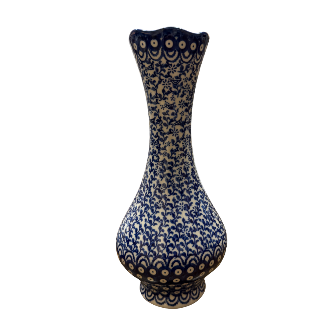 Polish Blue and White Vase