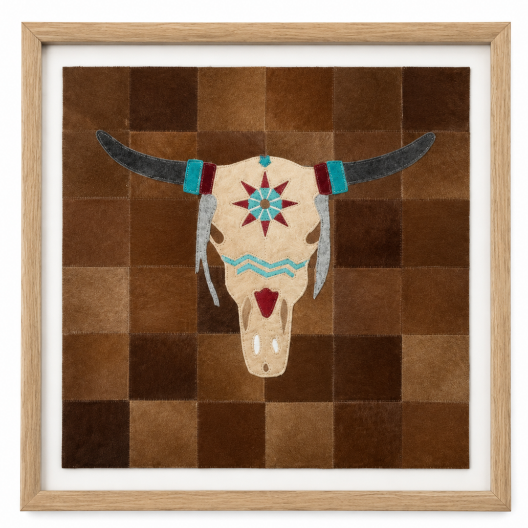 Leather Framed Art