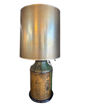 Load image into Gallery viewer, Vintage Tole Chinese Tea Canister Lamps
