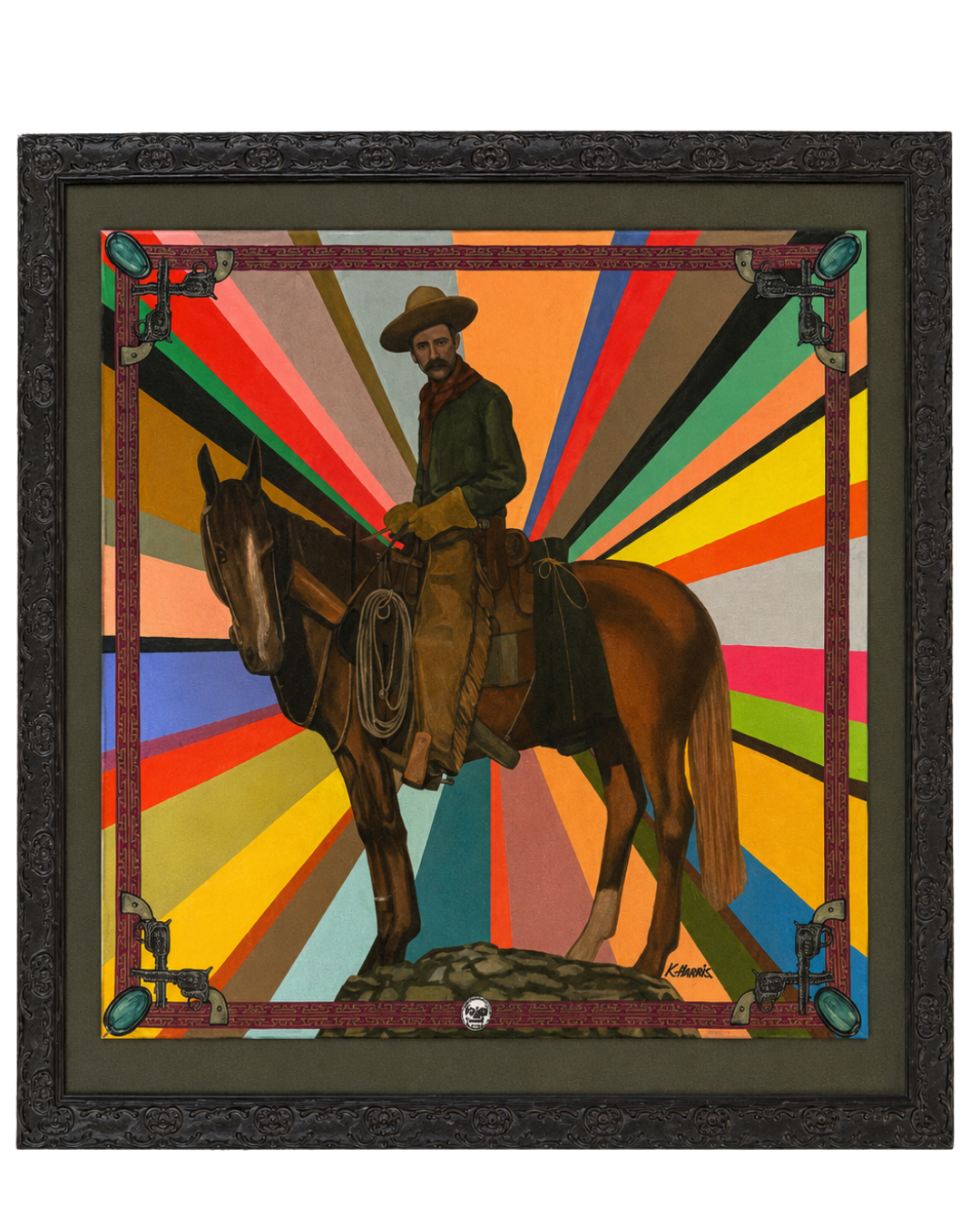 Framed Cowboy Scarf