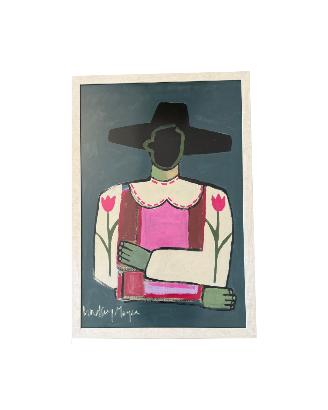 Cowgirl with Flowers