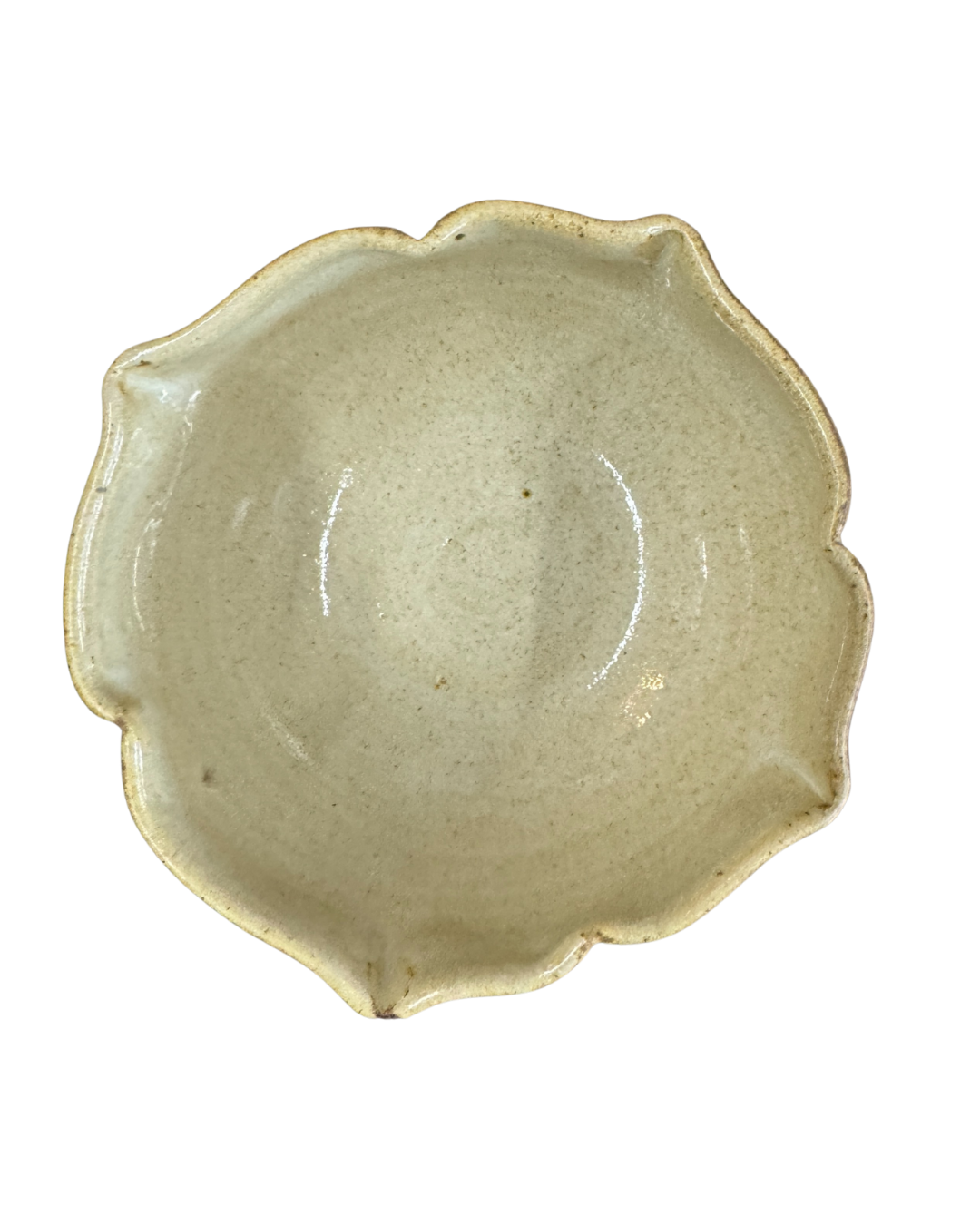 Floral Bowl Ceramic Cream