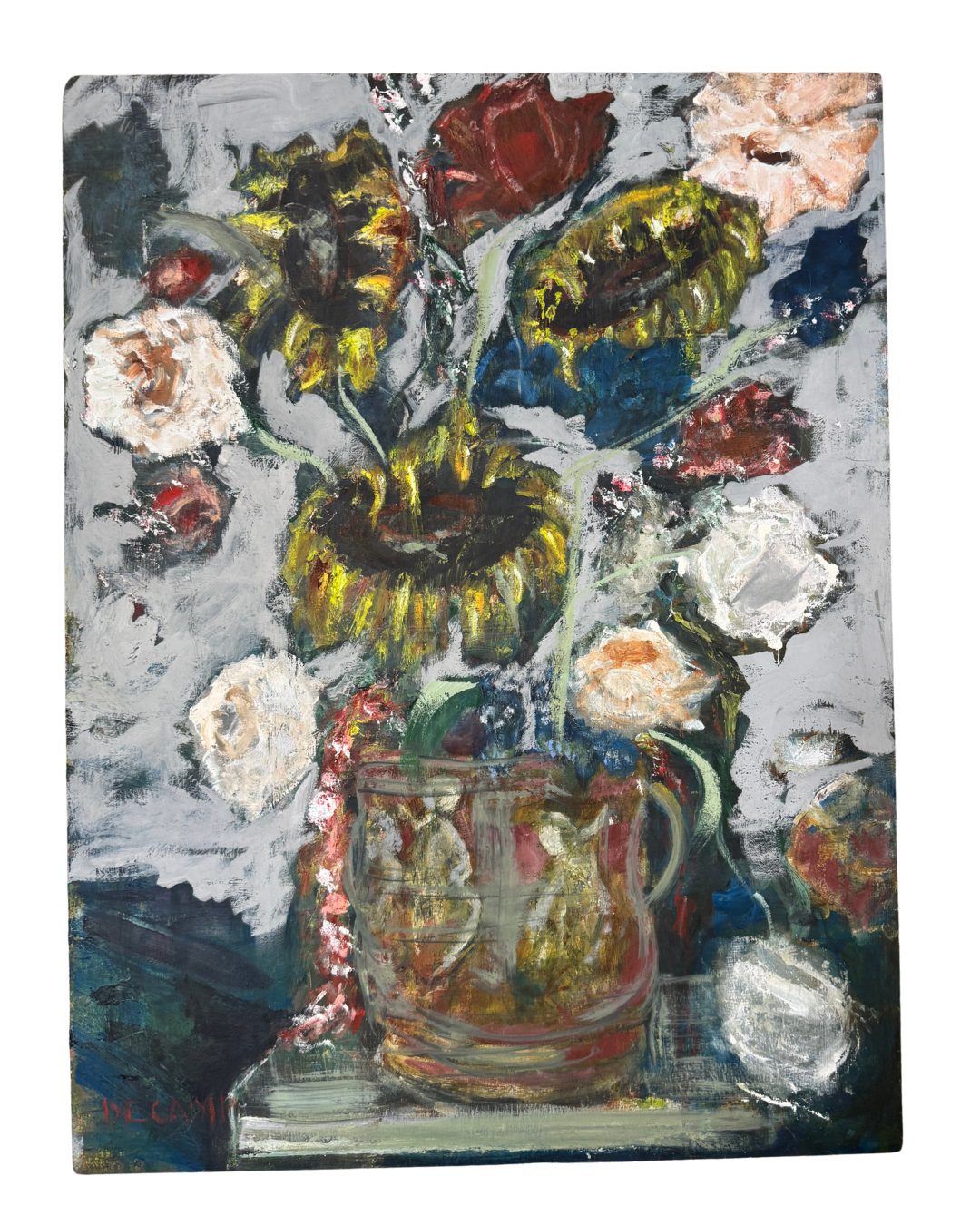 Annie Decamp Original on wood