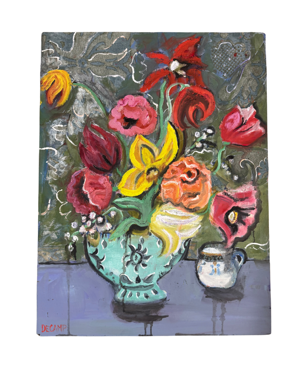 Annie Decamp Original on wood