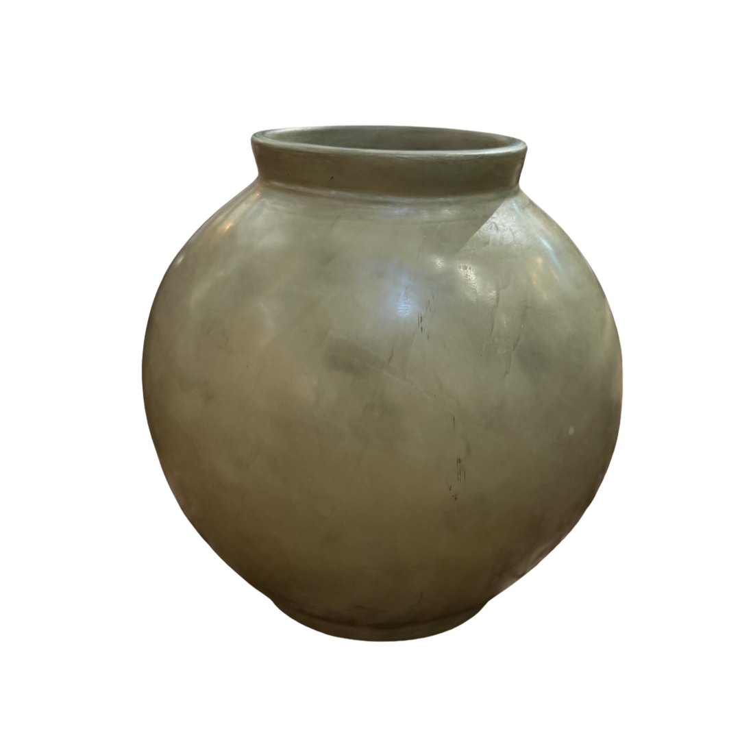 Round Ceramic Vase Sage