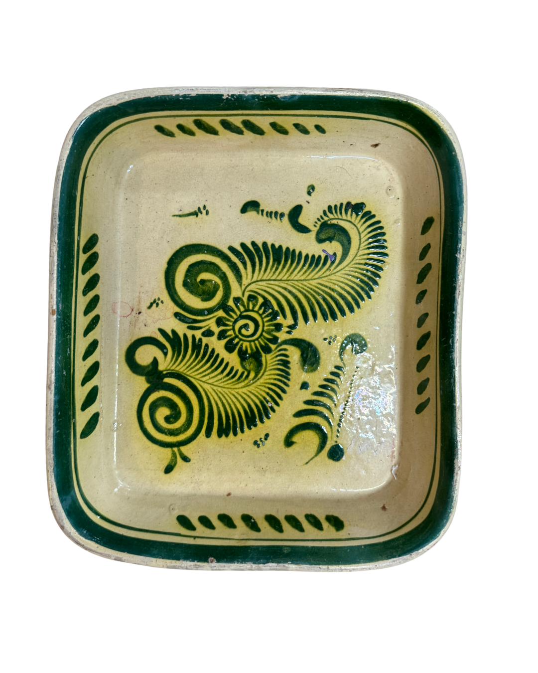 Antique Green Dish