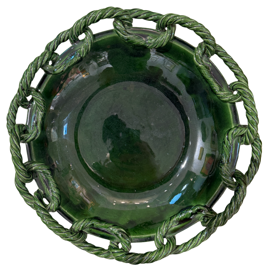 Round Link Plate Green