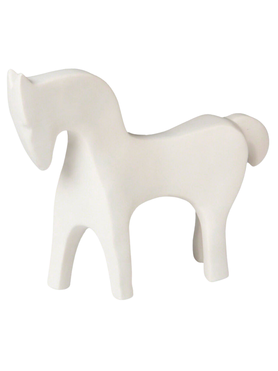 Matte White Horse